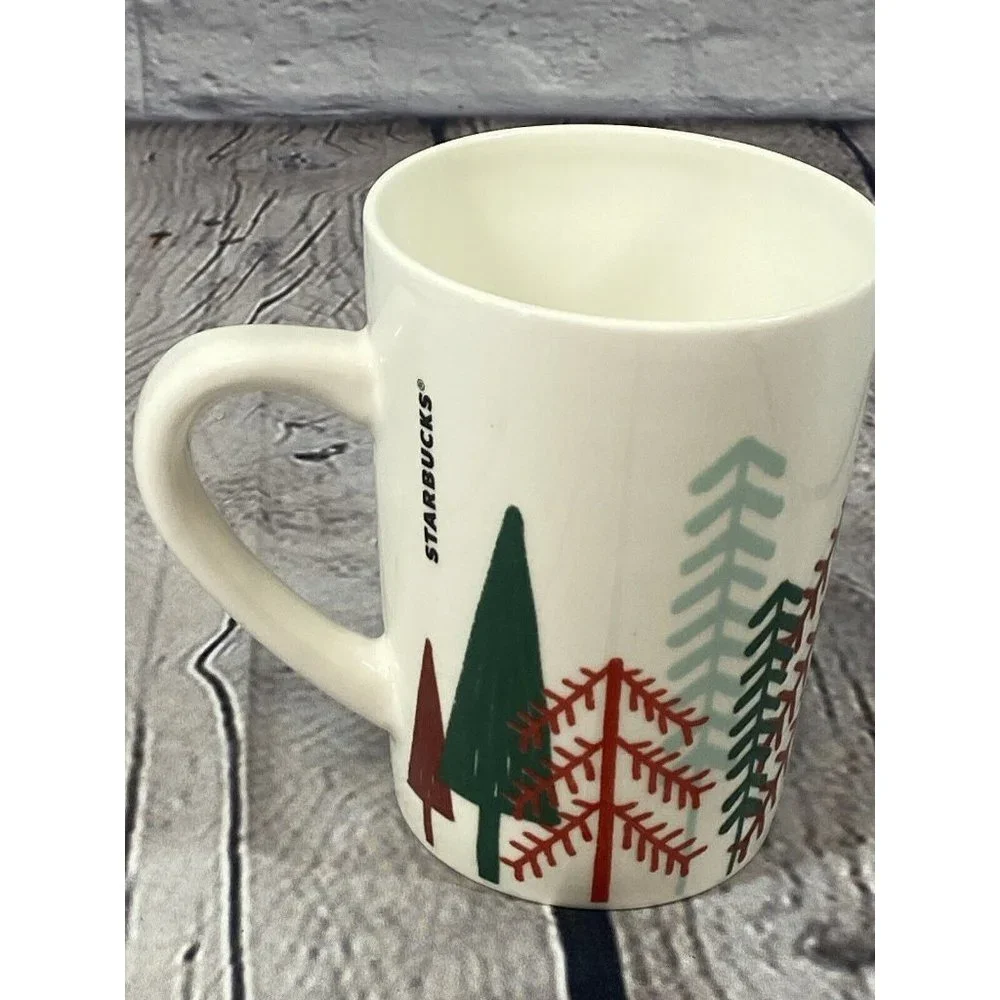 Starbucks 14‎ oz 2019 Logo Siren Mermaid Holiday Christmas Tree Coffee Tea Mug